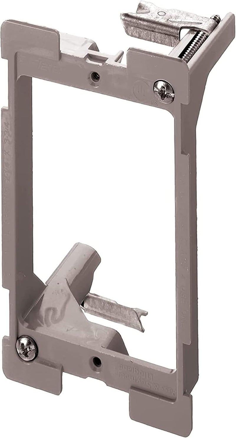 OnQ Legrand/ AC101001 1-Gang Low Voltage Bracket, Retrofit , Grey - Image 1
